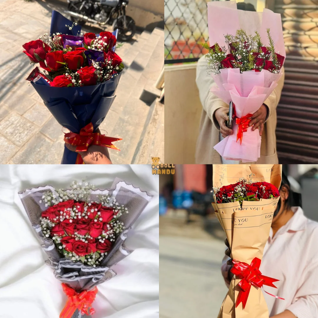 Dollmandu Romantic Flower Arrangements for Valentine’s Day