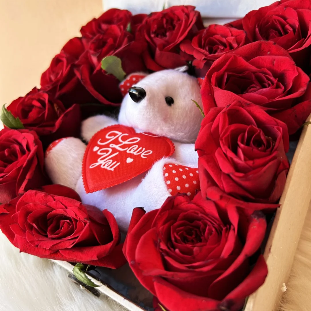 Teddy and Rose Gift Set