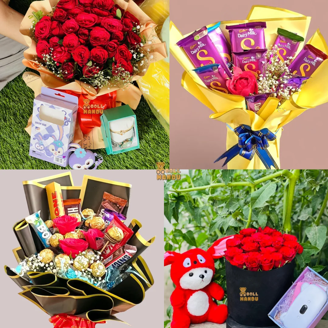 Dollmandu Exclusive Valentine Chocolate Bouquets & Sets