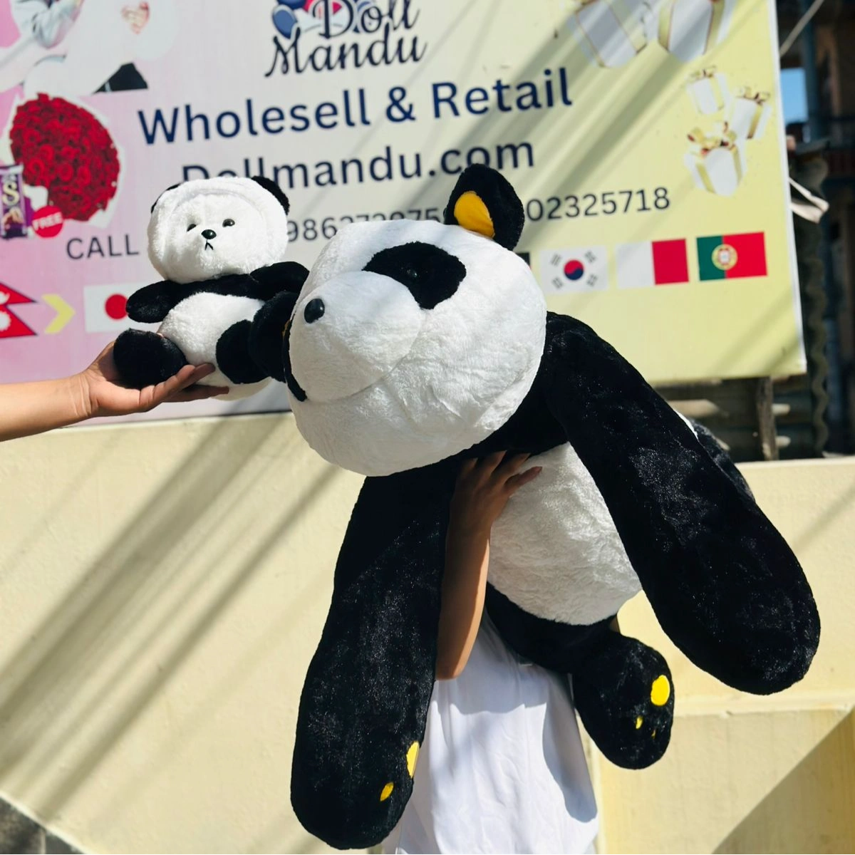 Soft Hugging Panda Stuffed Doll