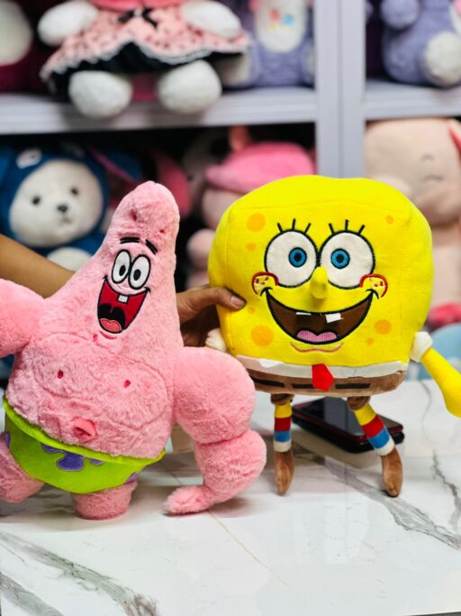 SpongeBuddy Duo – Adorable SpongeBob and Patrick Plush Set by Dollmandu